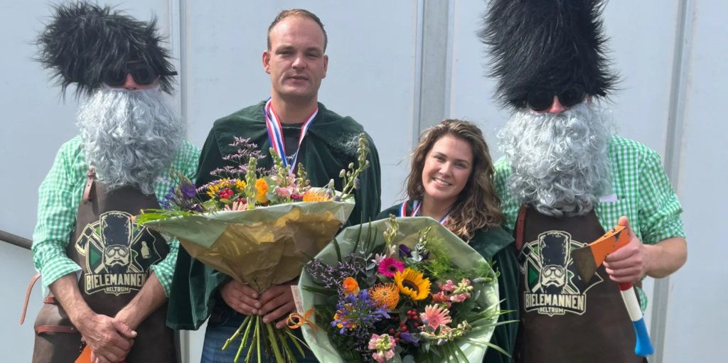 Siebe Papen en Merle Huinink koningspaar van Beltrum